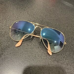 Ray ban sunglasses blue gradient